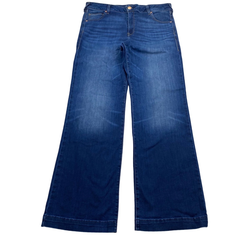 Ariat Womens 27L (35x33) Kelsea Mid Rise Wide Leg Trouser Jeans Dark 10027695